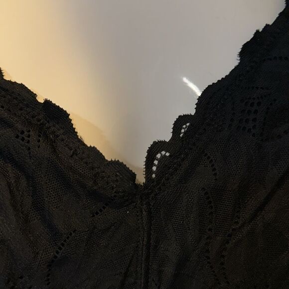 AERIE LACE RACER BACK BLACK  BRALETTE - Picture 5 of 8